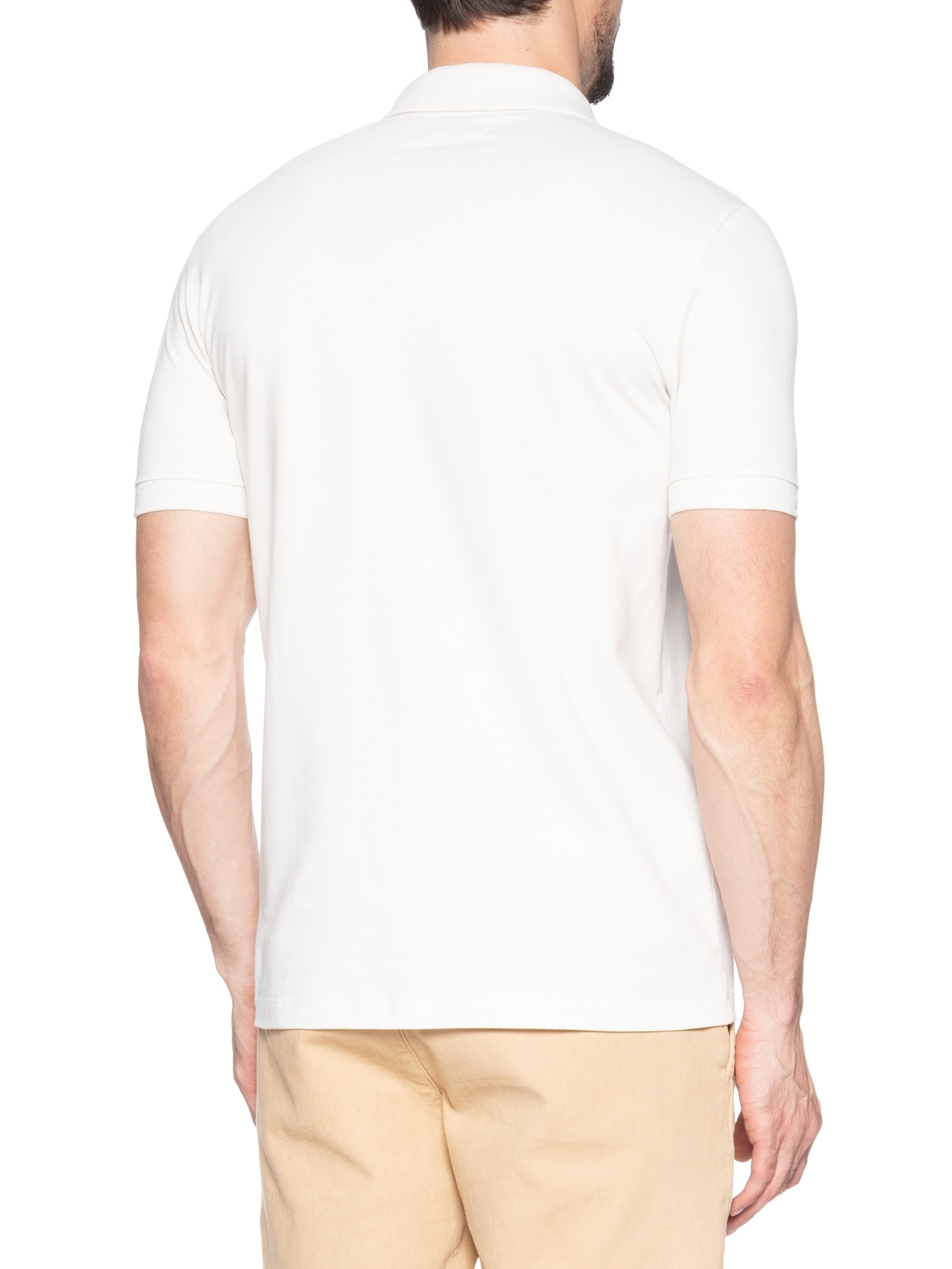 Polo Masculina Manga Curta Regular Essence Off White Reserva