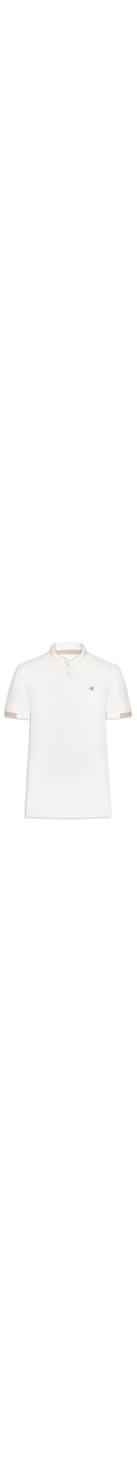 Polo Masculina Manga Curta Slim Sport - Branco