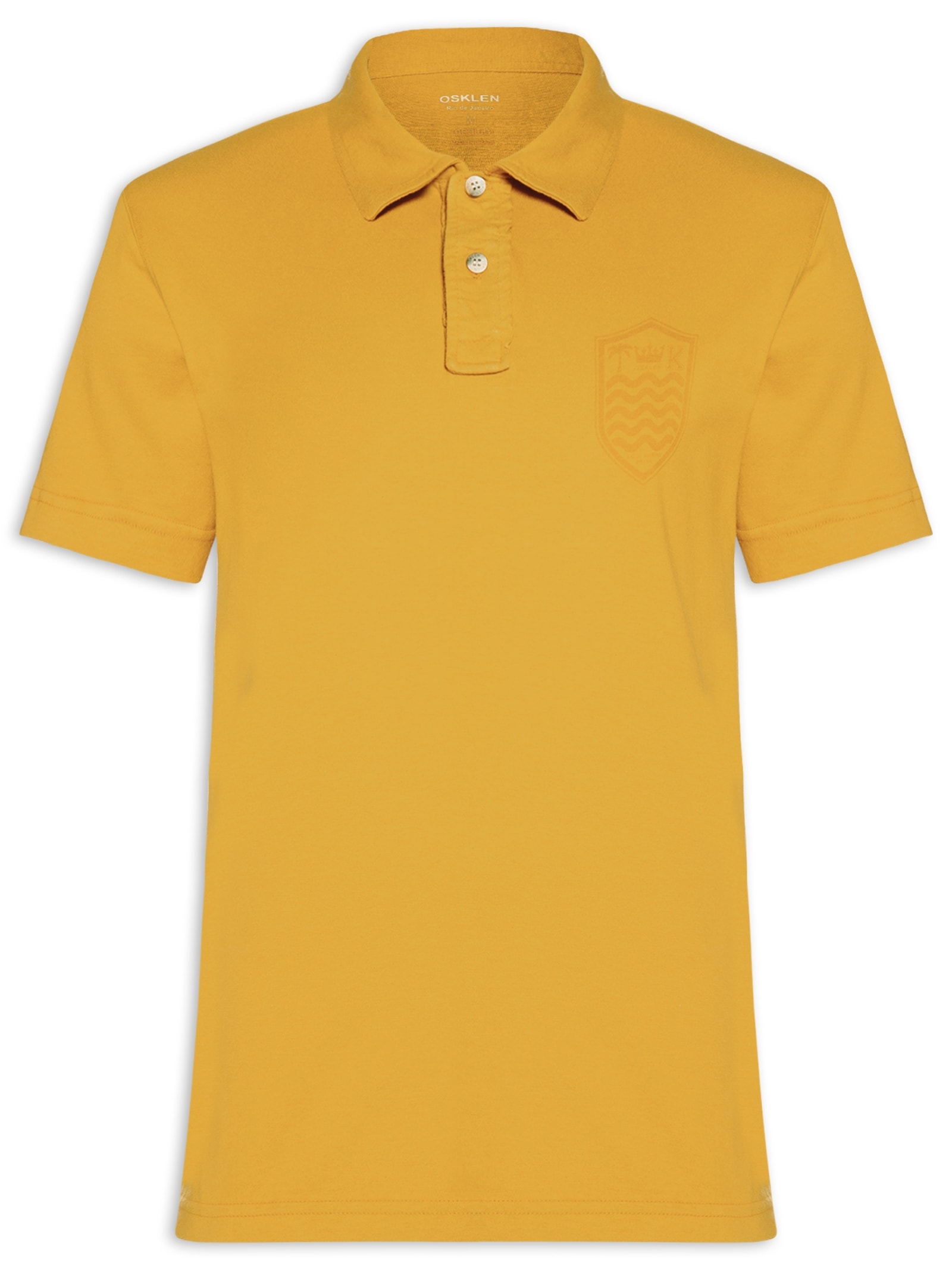 Polo Masculina Manga Curta Stone Colors  Amarelo Osklen