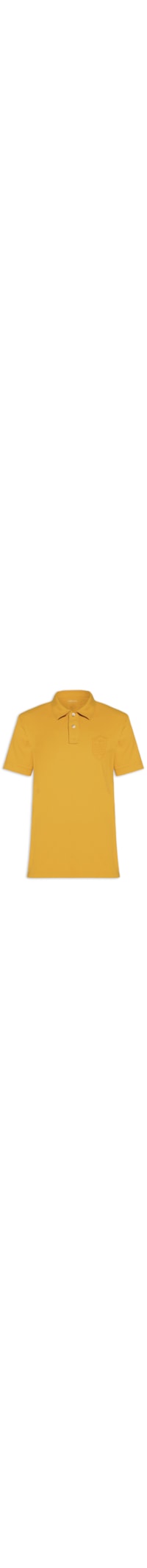 Polo Masculina Manga Curta Stone Colors - Amarelo