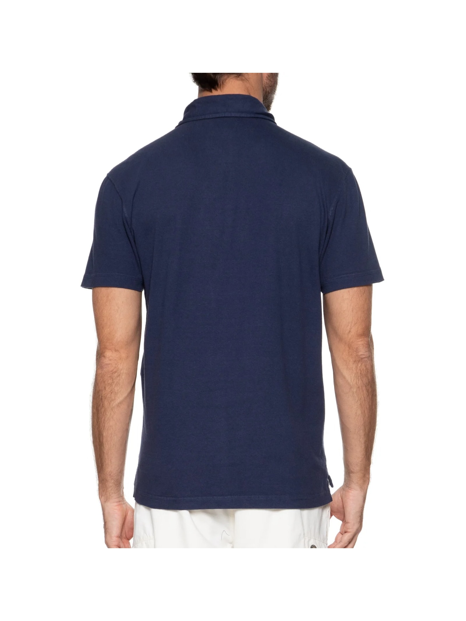 Pólo Masculina Manga Curta Stone Colors Azul Osklen