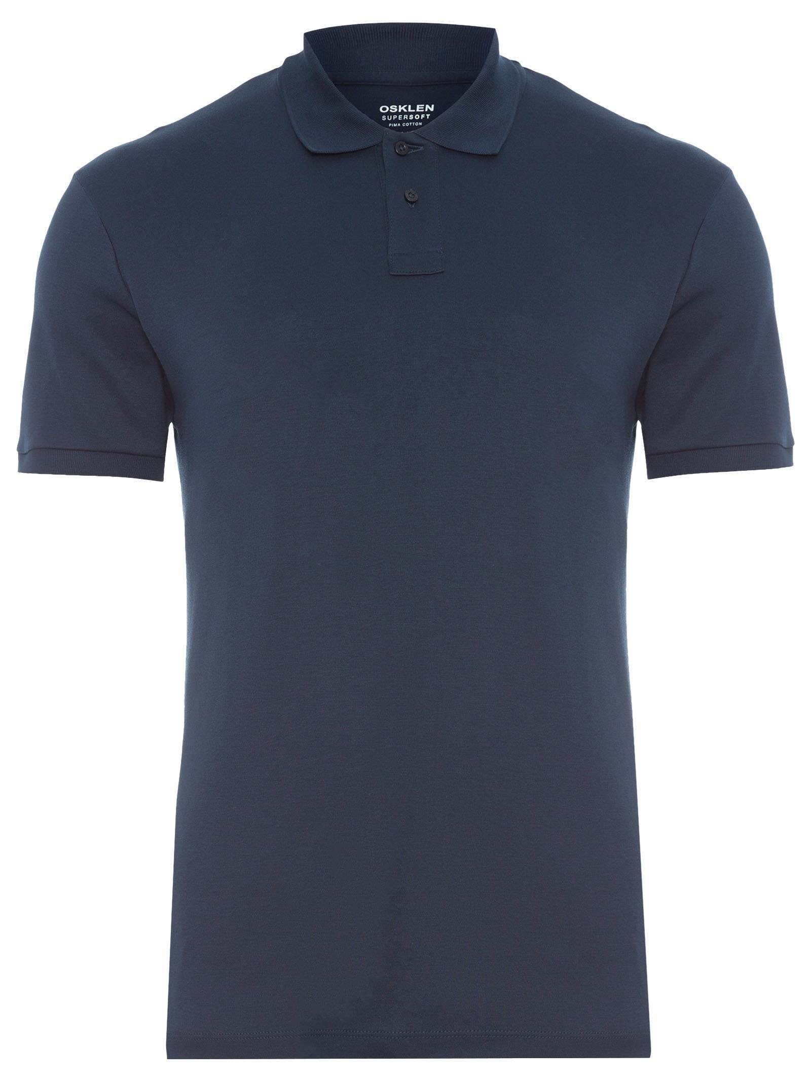 Polo Masculina Manga Curta Supersoft- Azul Osklen