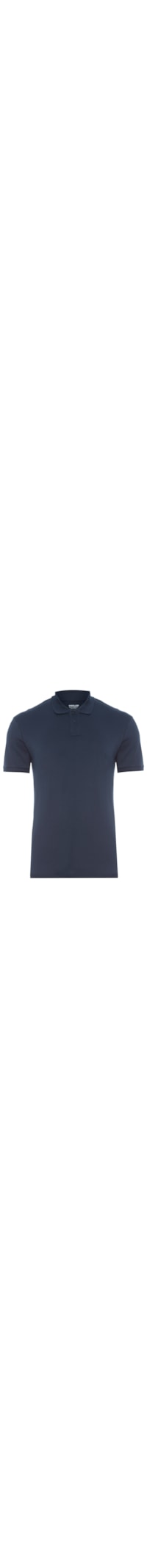 Polo Masculina Manga Curta Supersoft- Azul