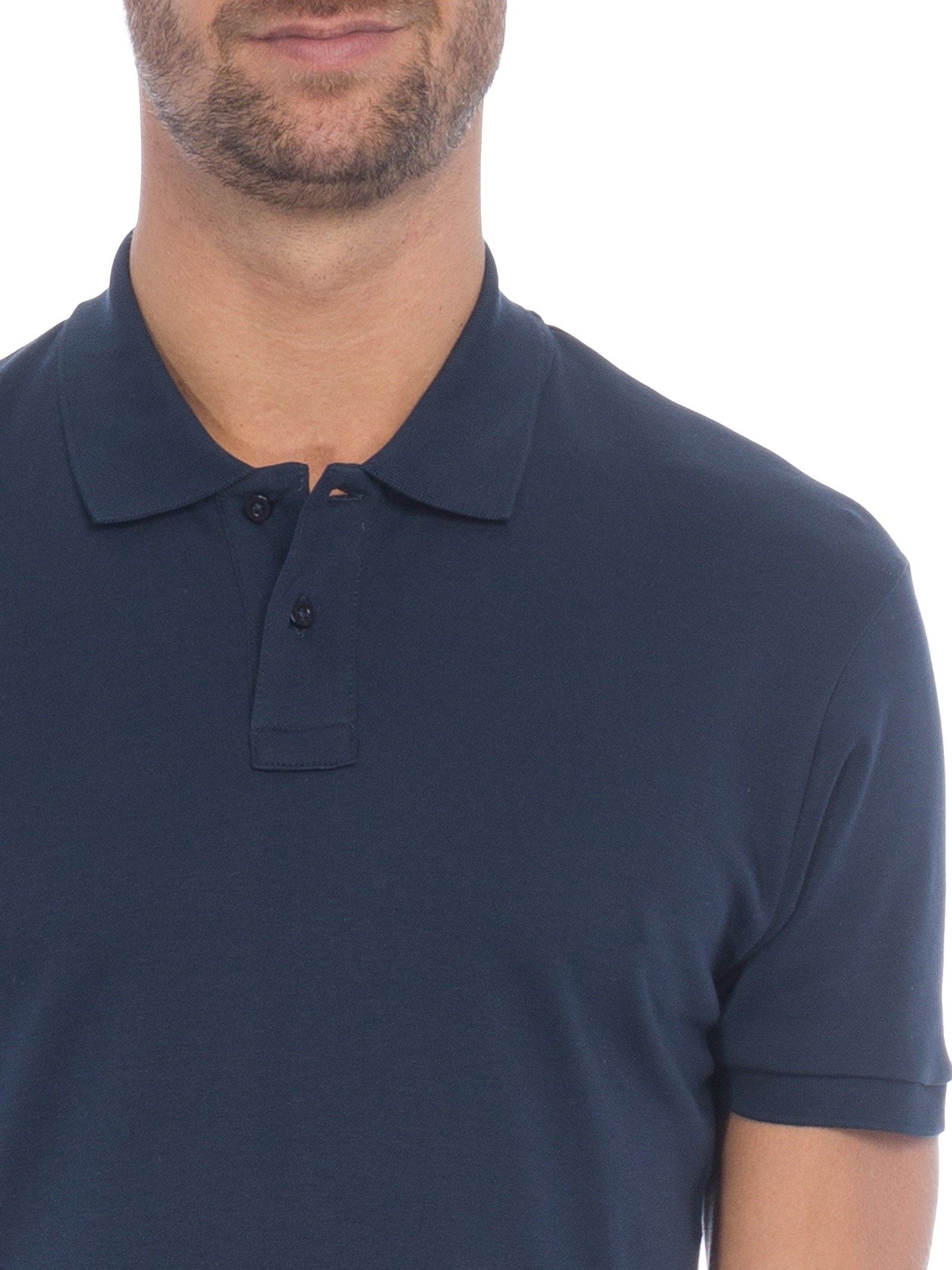 Polo Masculina Manga Curta Supersoft- Azul Osklen