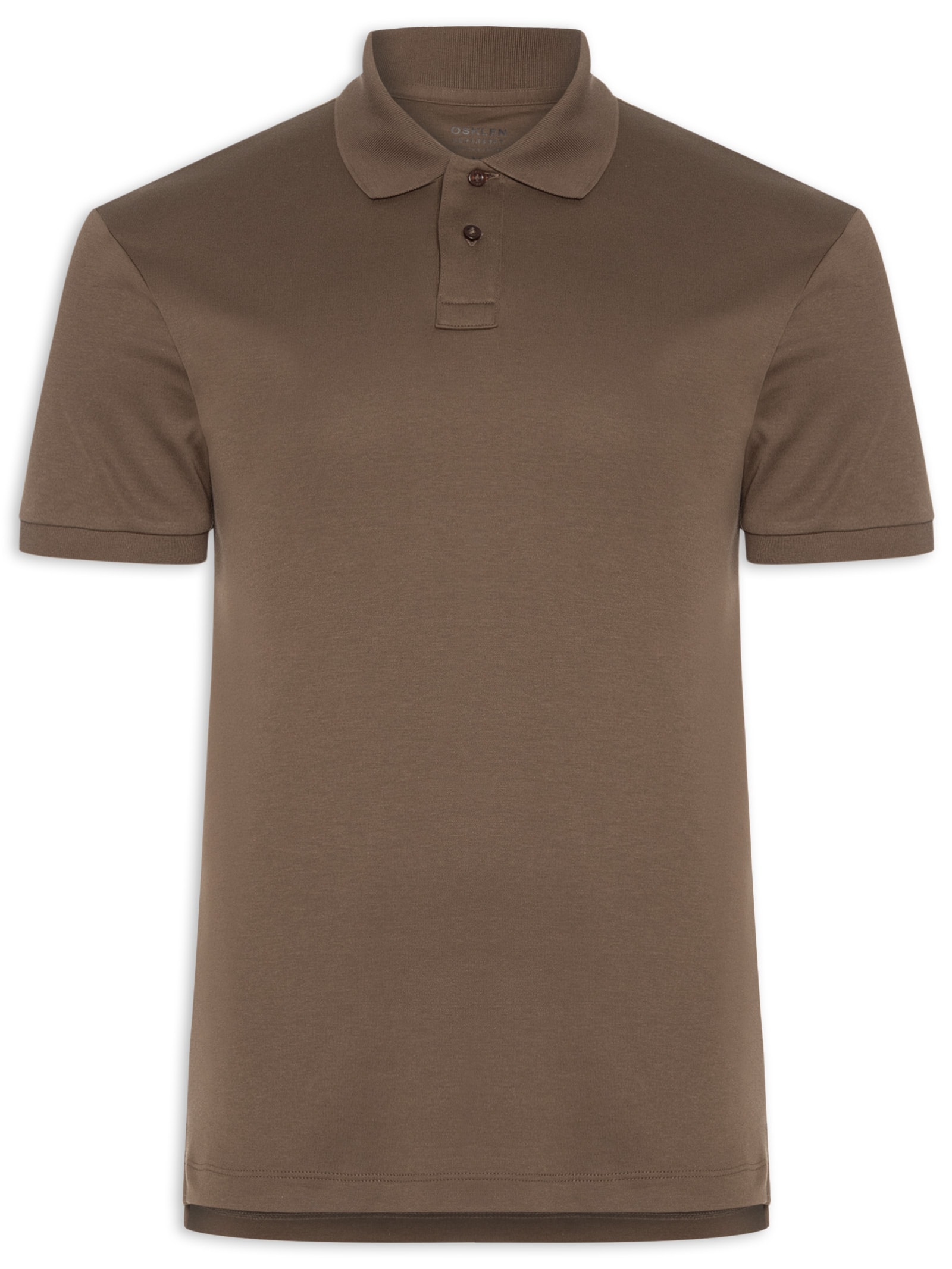 Polo Masculina Manga Curta Supersoft Marrom Osklen