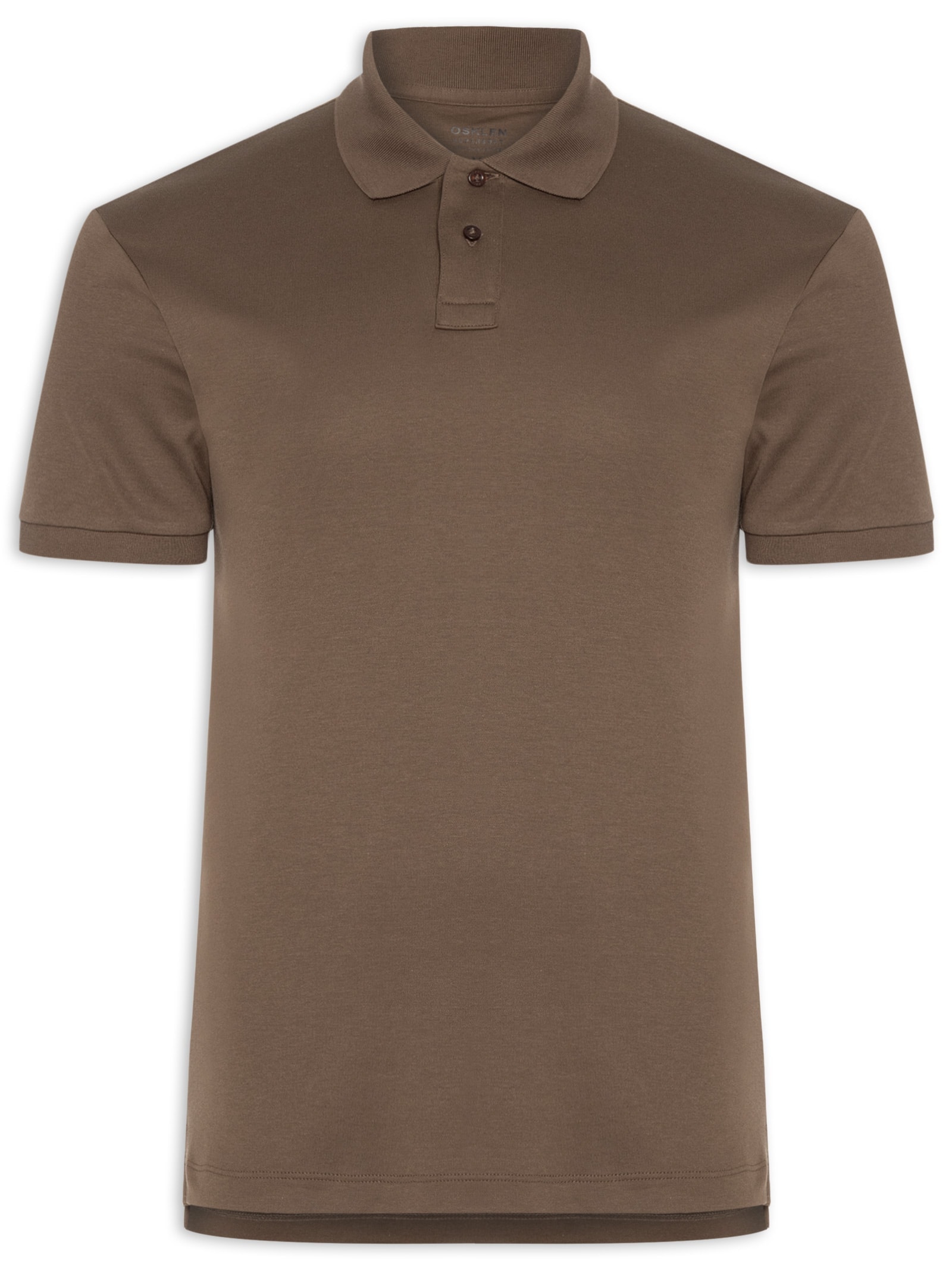 Polo Masculina Manga Curta Supersoft Marrom Osklen