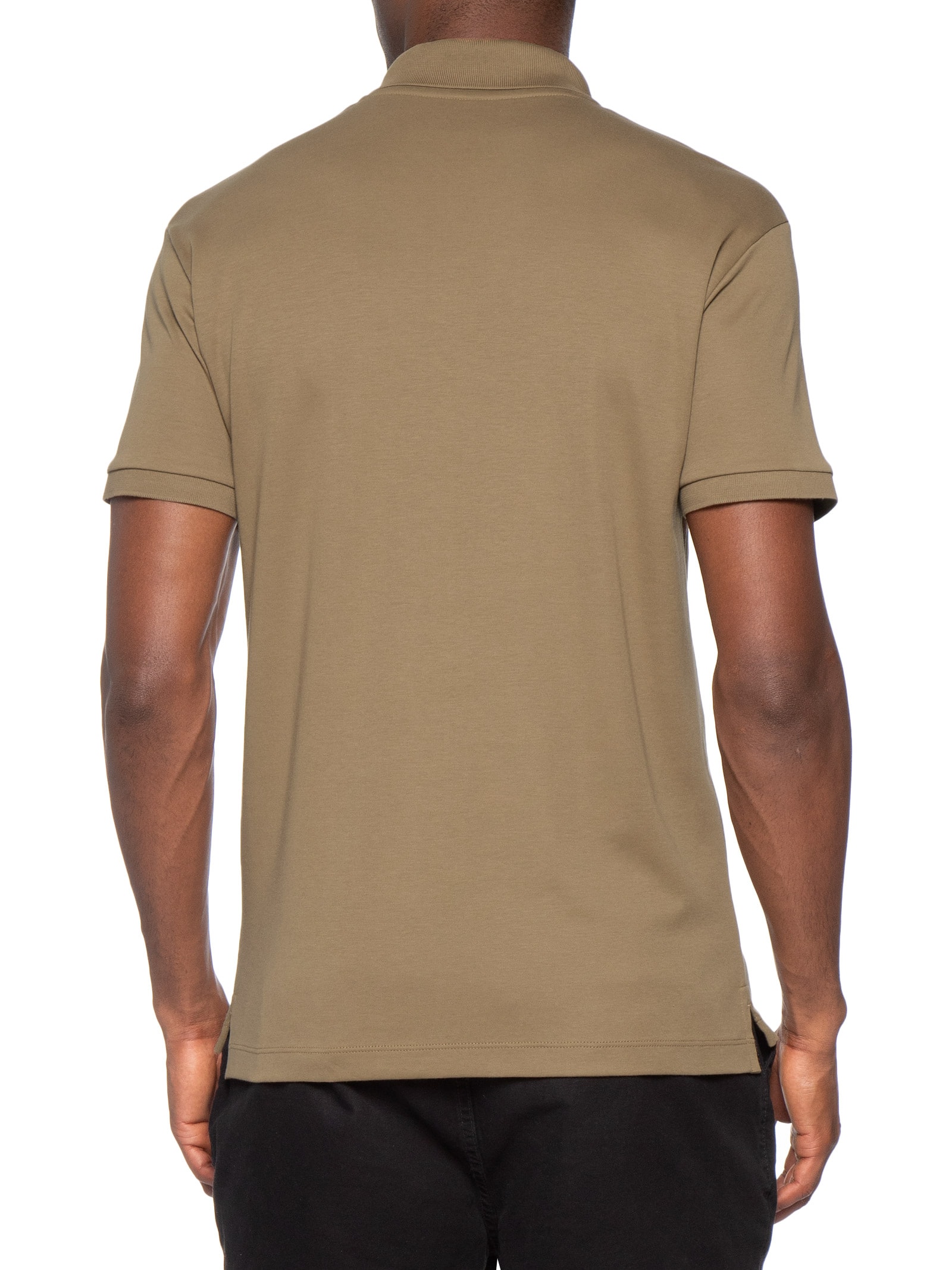 Polo Masculina Manga Curta Supersoft Marrom Osklen