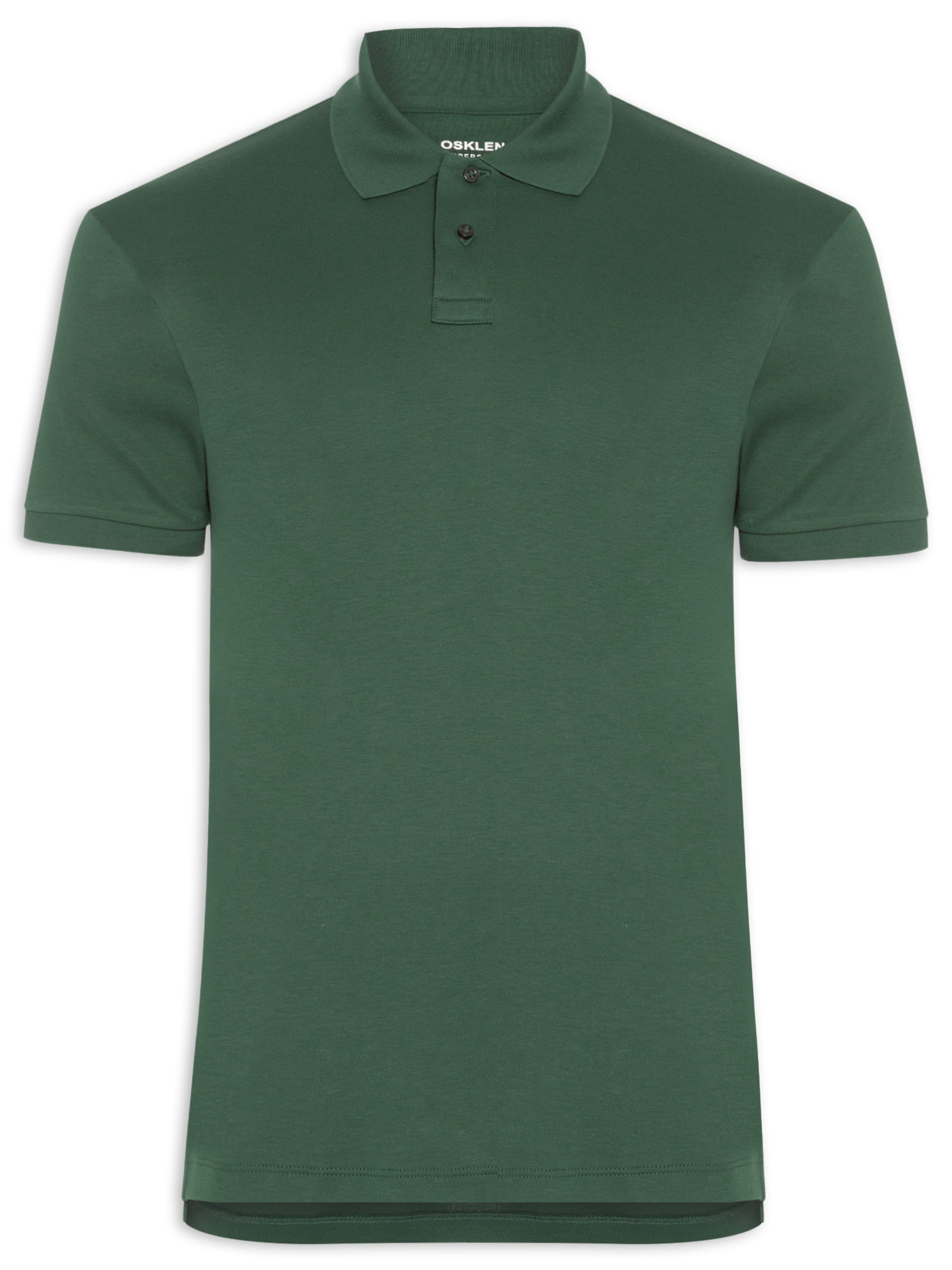 Polo Masculina Manga Curta Supersoft Verde Osklen