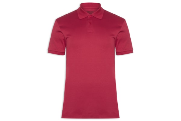 Polo Masculina Manga Curta Supersoft - Vermelho