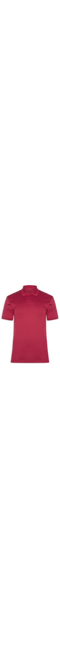 Polo Masculina Manga Curta Supersoft - Vermelho