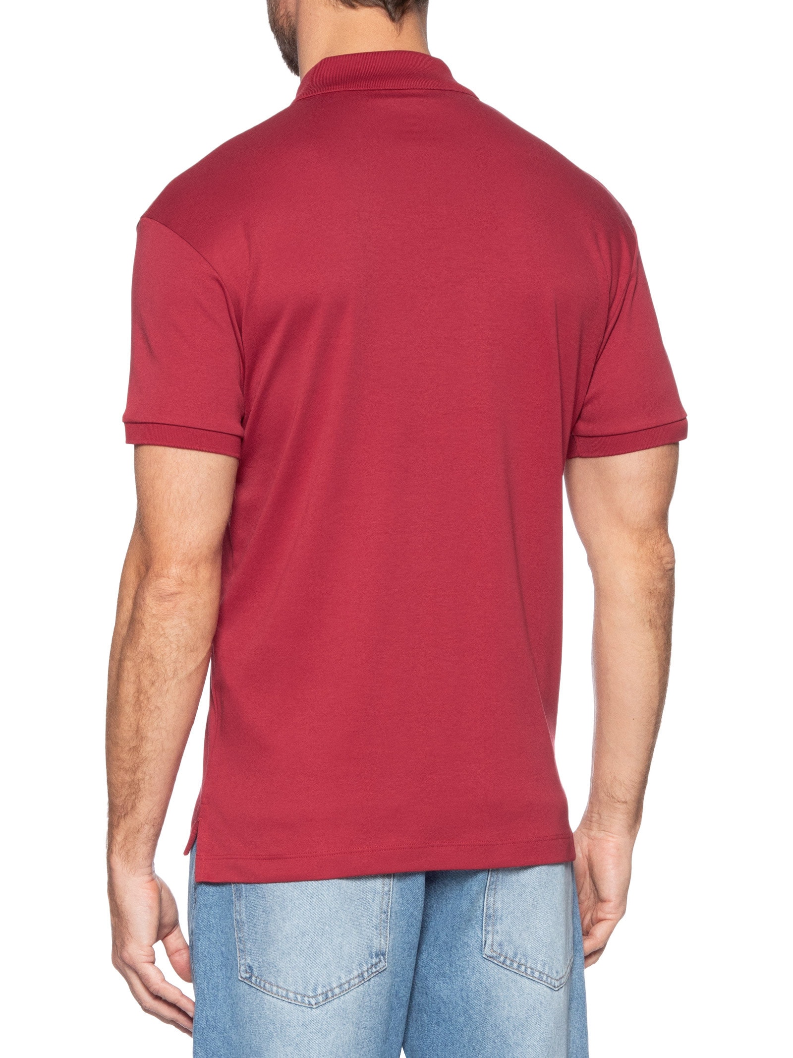 Polo Masculina Manga Curta Supersoft Vermelho Osklen