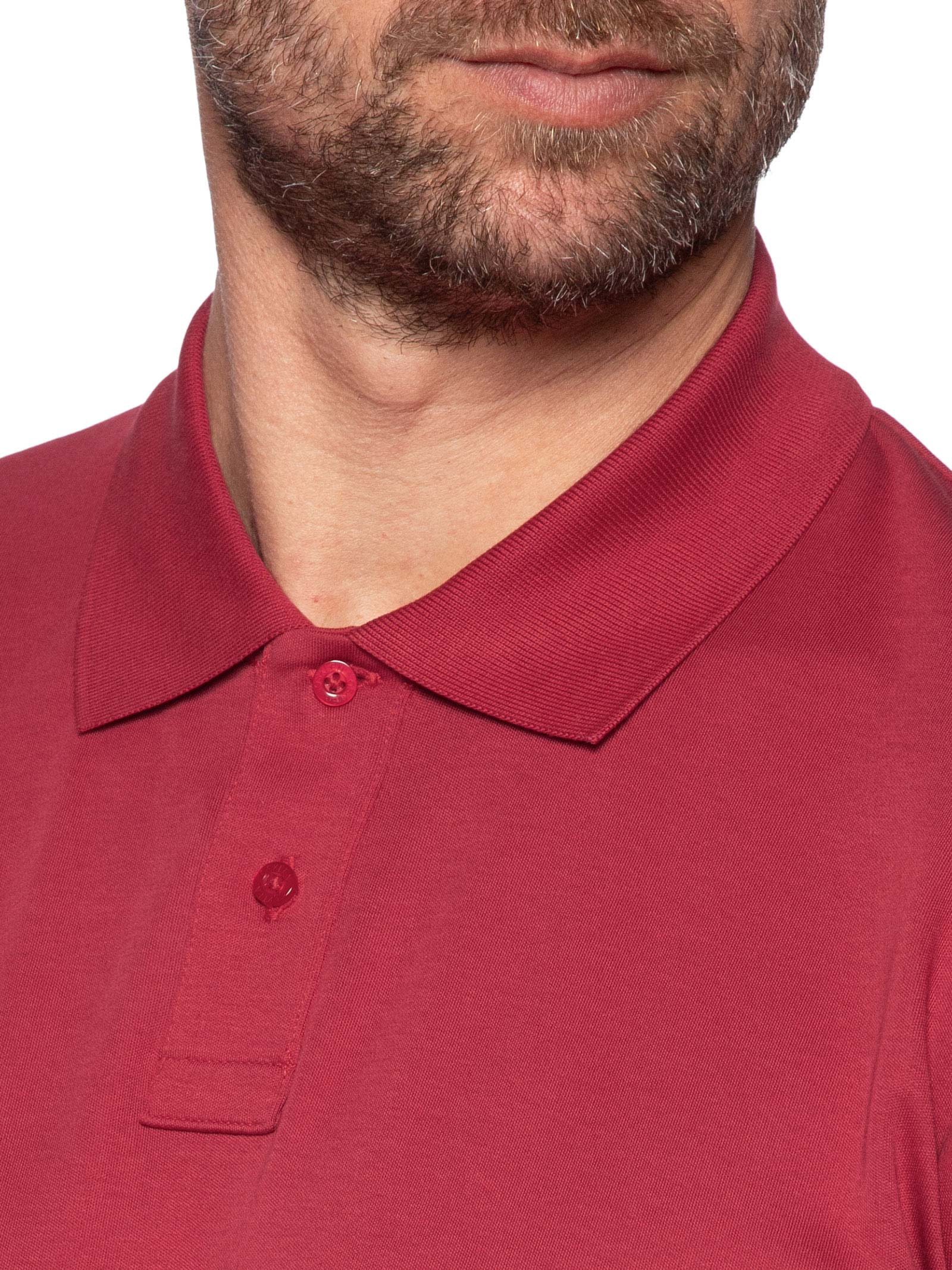 Polo Masculina Manga Curta Supersoft Vermelho Osklen