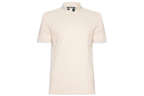 Polo Masculina Maquinetado Lina – Bege
