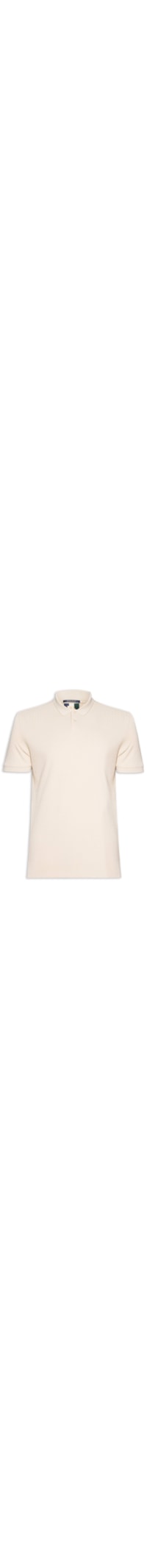Polo Masculina Maquinetado Lina – Bege