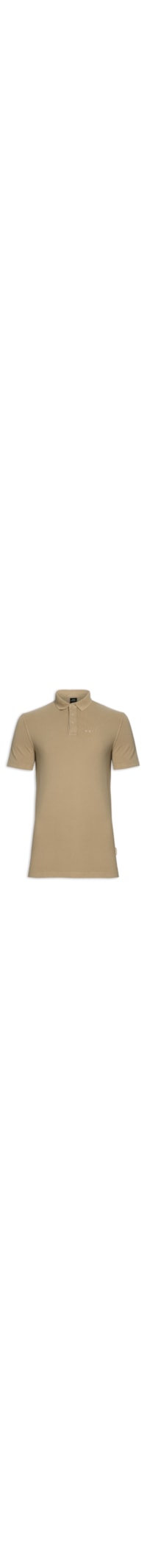 Polo Masculina - Marrom