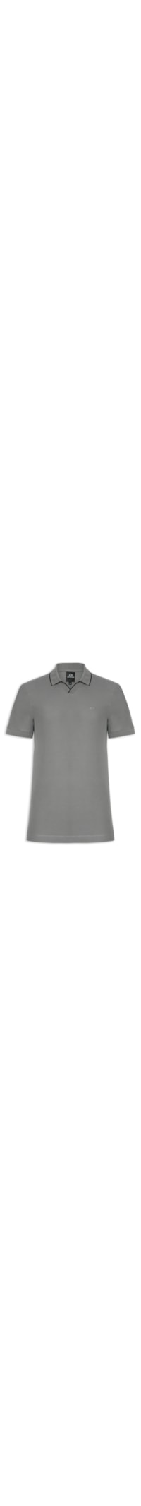 Polo Masculina Mc Slim Fit Buttonless - Cinza