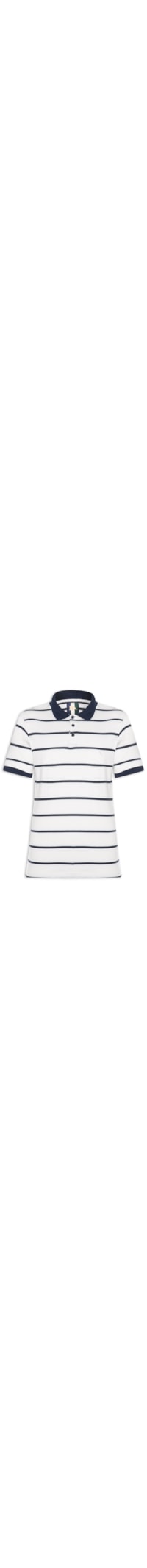 Polo Masculina Meia Malha Fio Tinto – Azul