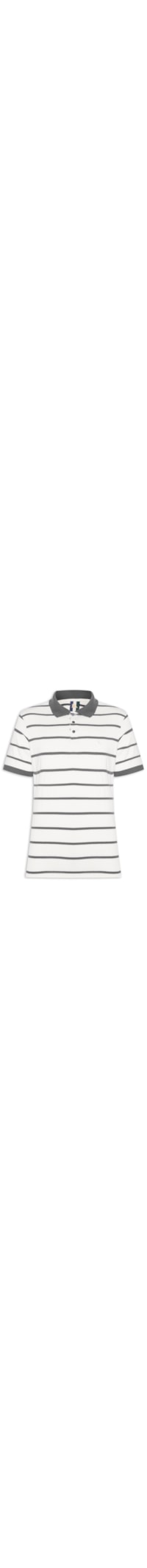 Polo Masculina Meia Malha Fio Tinto – Cinza