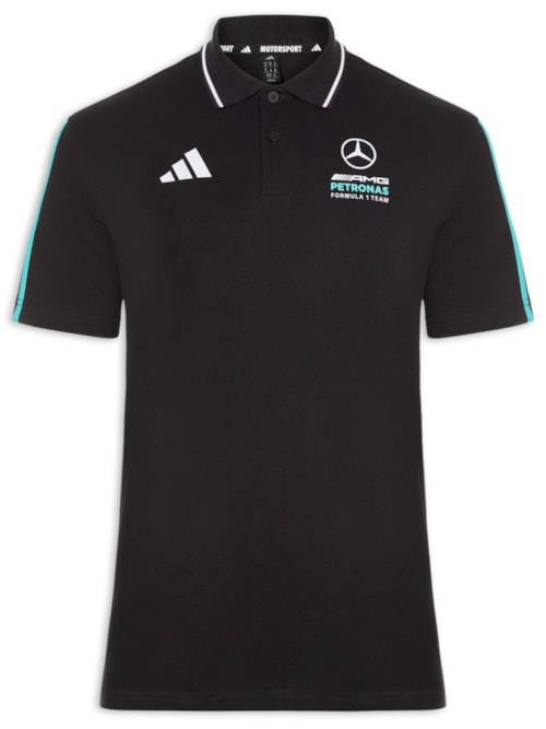 Polo Masculina Mercedes DNA – Preto