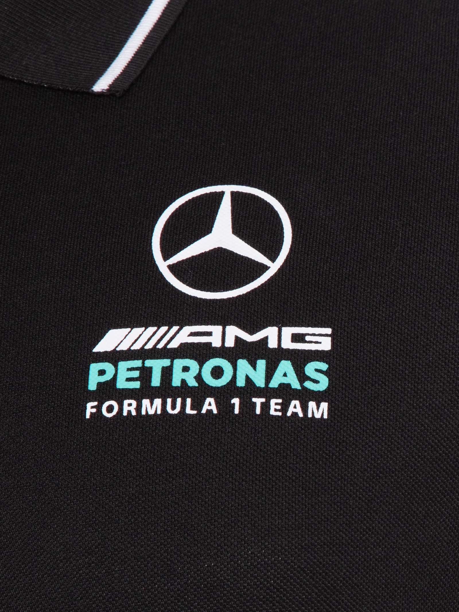 Polo Masculina Mercedes DNA Preto Adidas + Mercedes