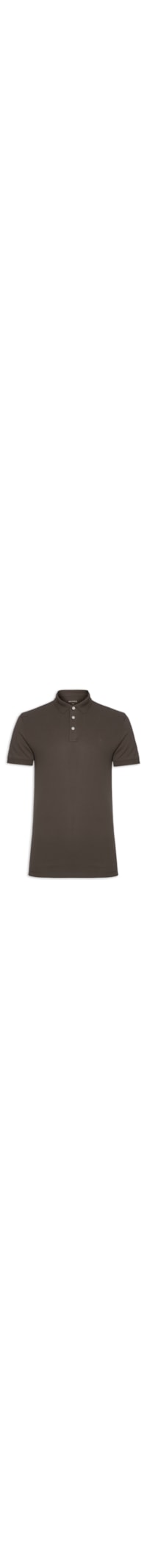 Polo Masculina Mercerized Cotton Piquet - Marrom