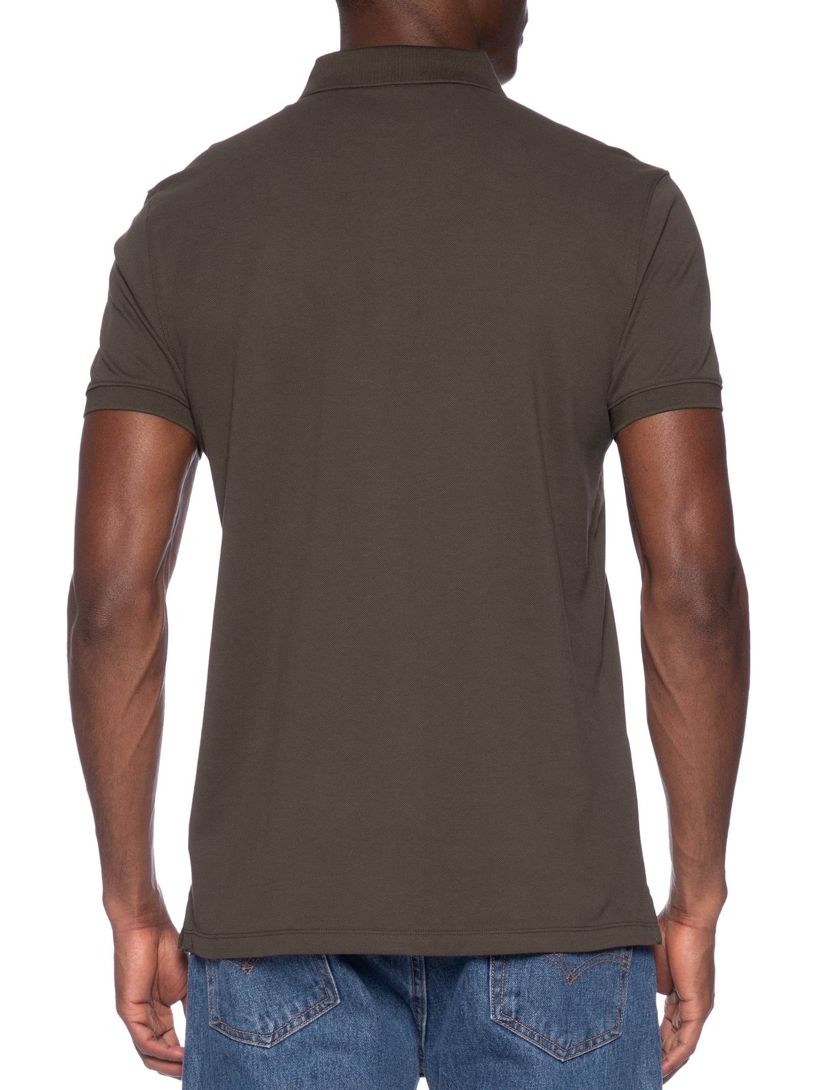 Polo Masculina Mercerized Cotton Piquet Marrom Aramis