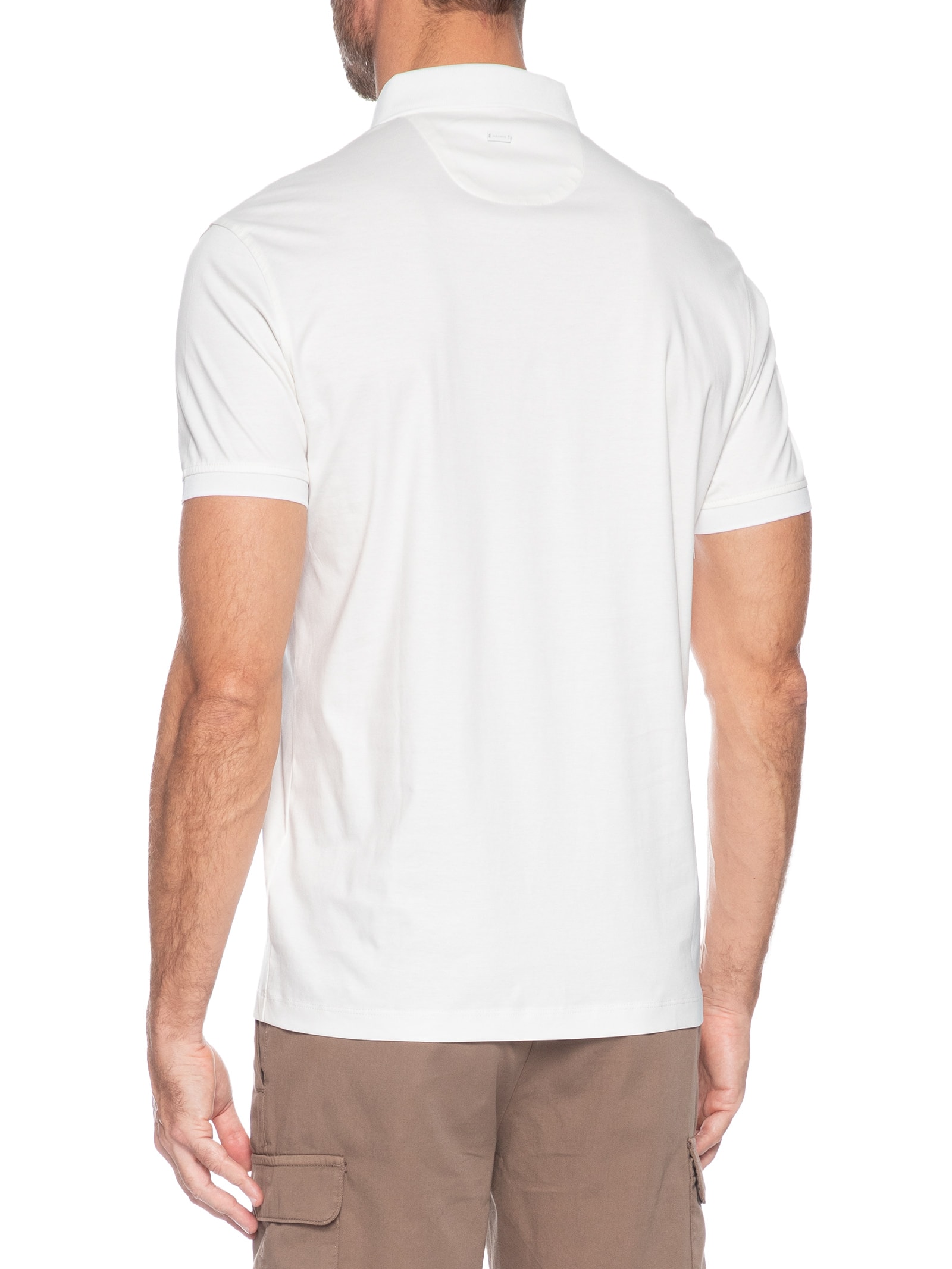 Polo Masculina Modal E Seda Branco Aramis