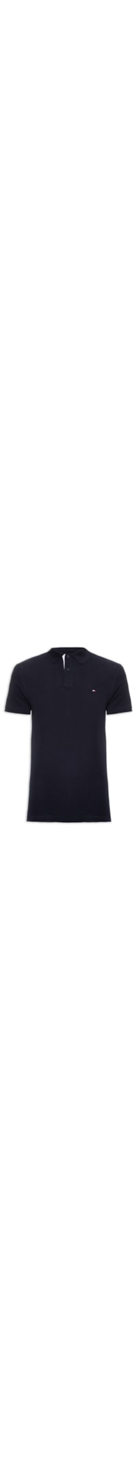 Polo Masculina Monotype Placket Regular - Azul