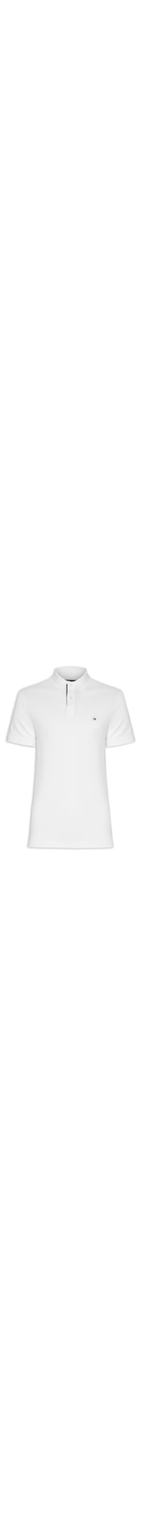 Polo Masculina Monotype Placket Regular - Branco