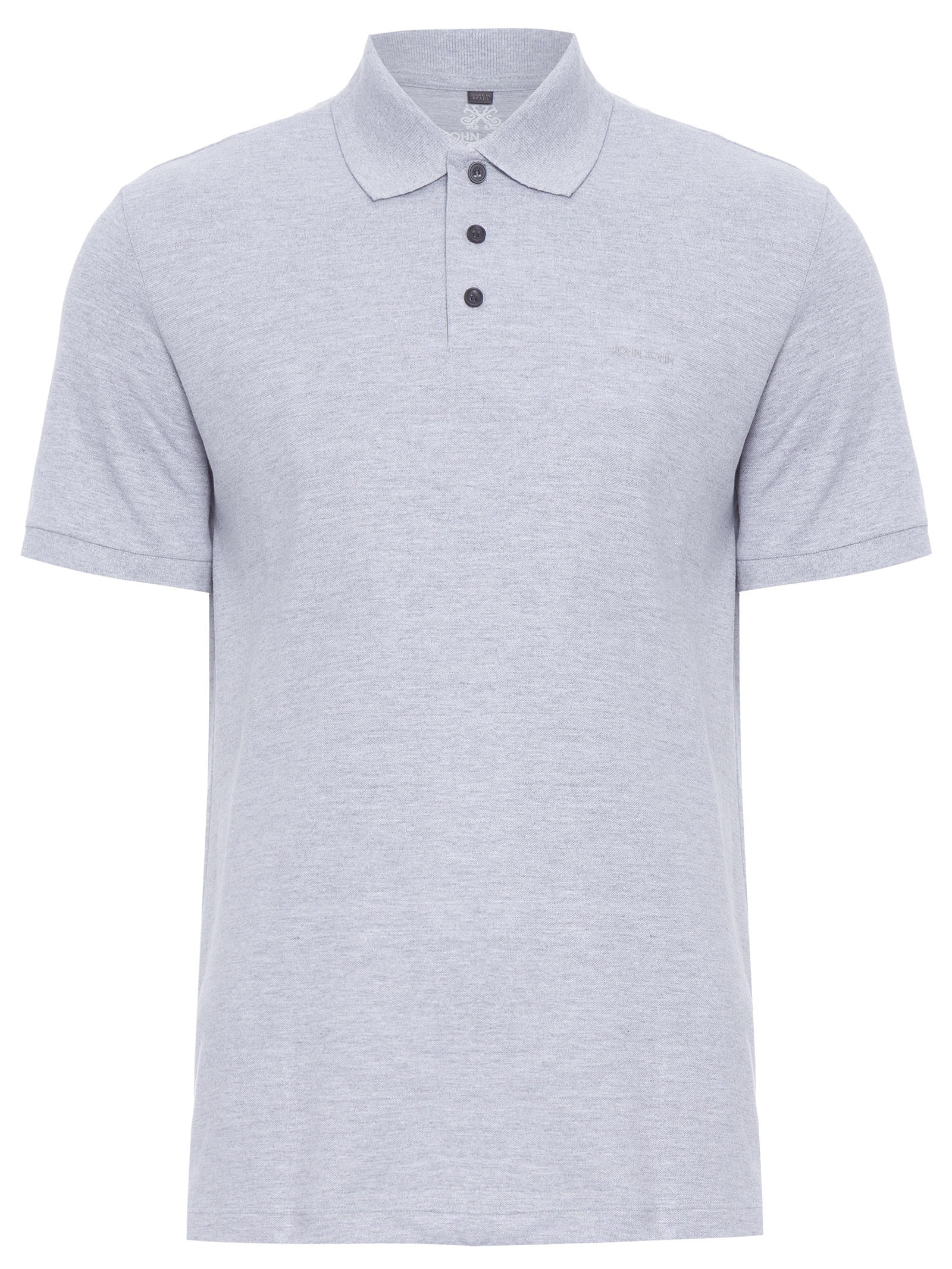 Polo Masculina New Simple Basic Cinza John John