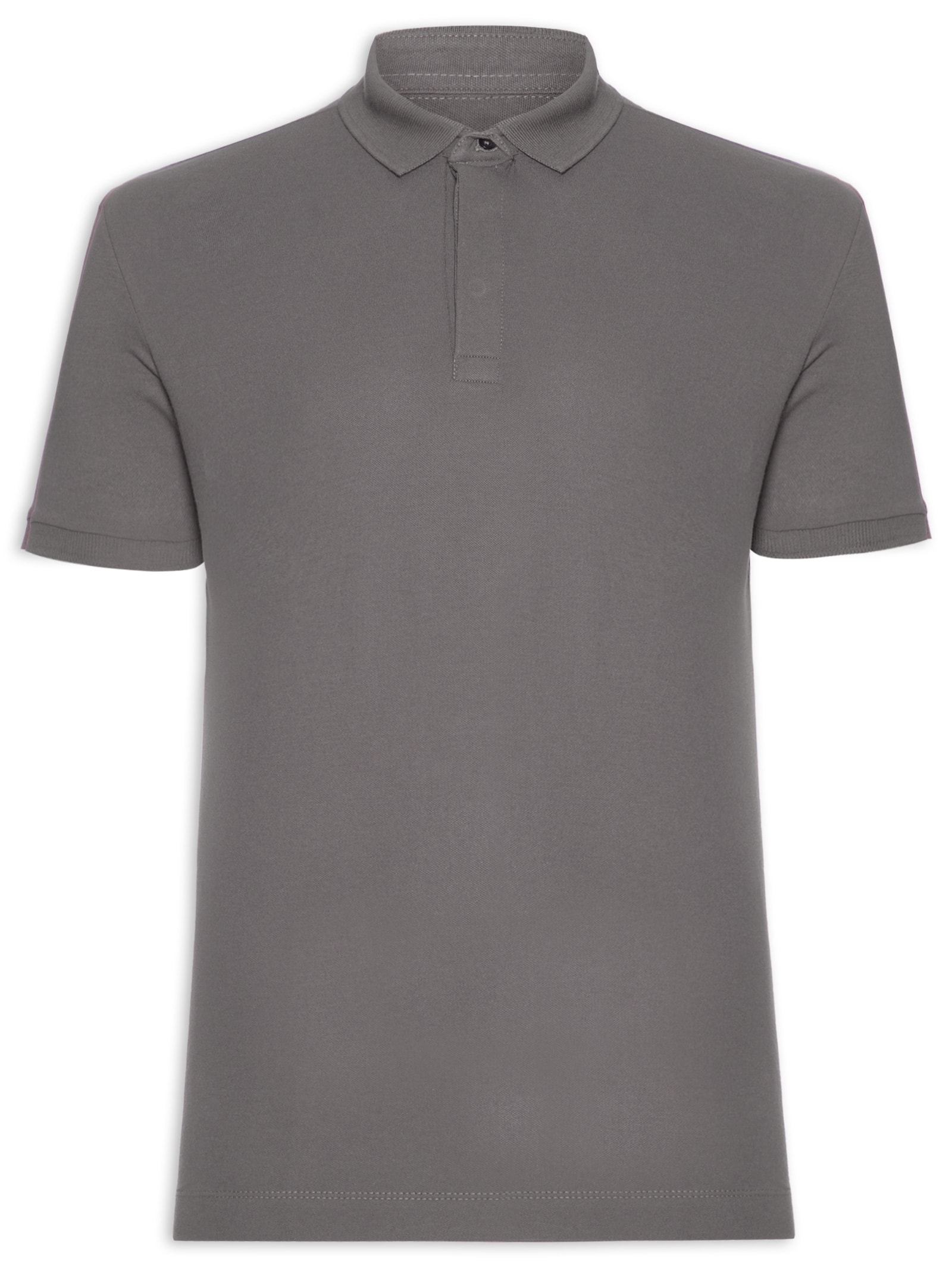 Polo Masculina Nova Iorque Piquet Premium Cinza Pineapple
