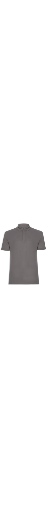 Polo Masculina Nova Iorque Piquet Premium - Cinza
