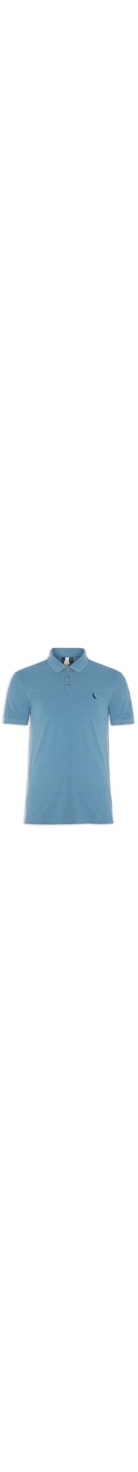 Polo Masculina Novo Mescla - Azul