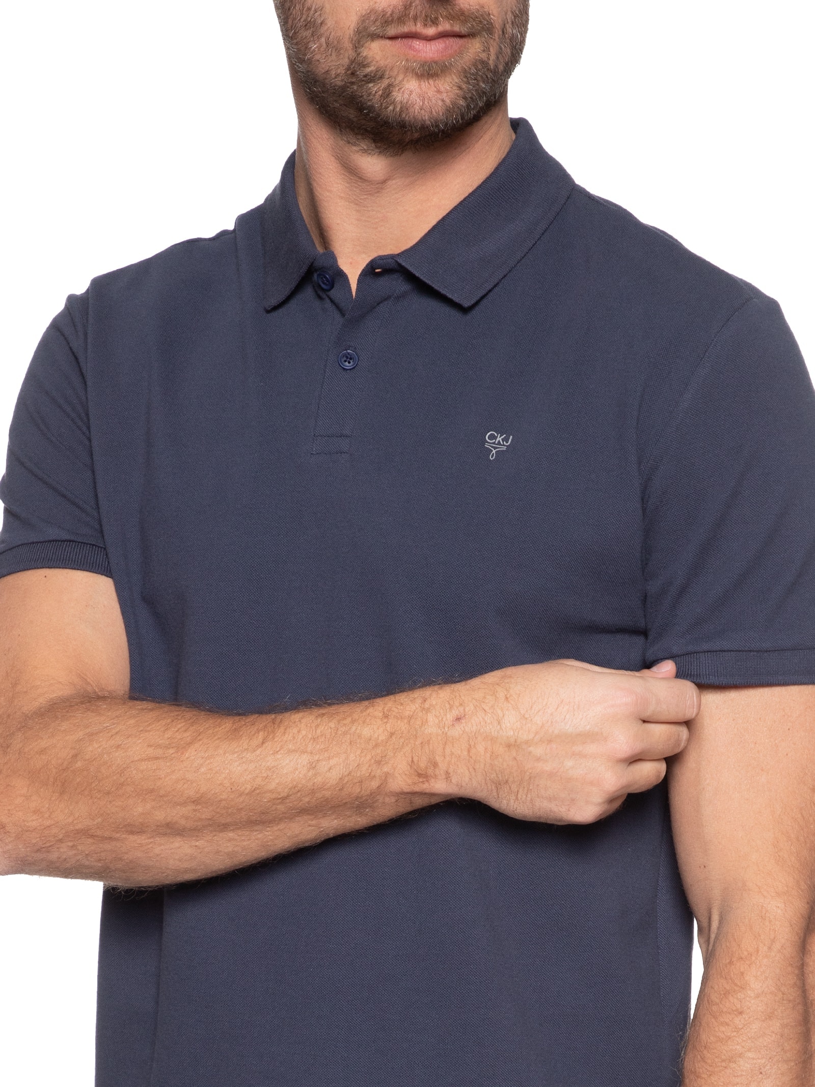 Polo Masculina Omega Azul  Calvin Klein Jeans