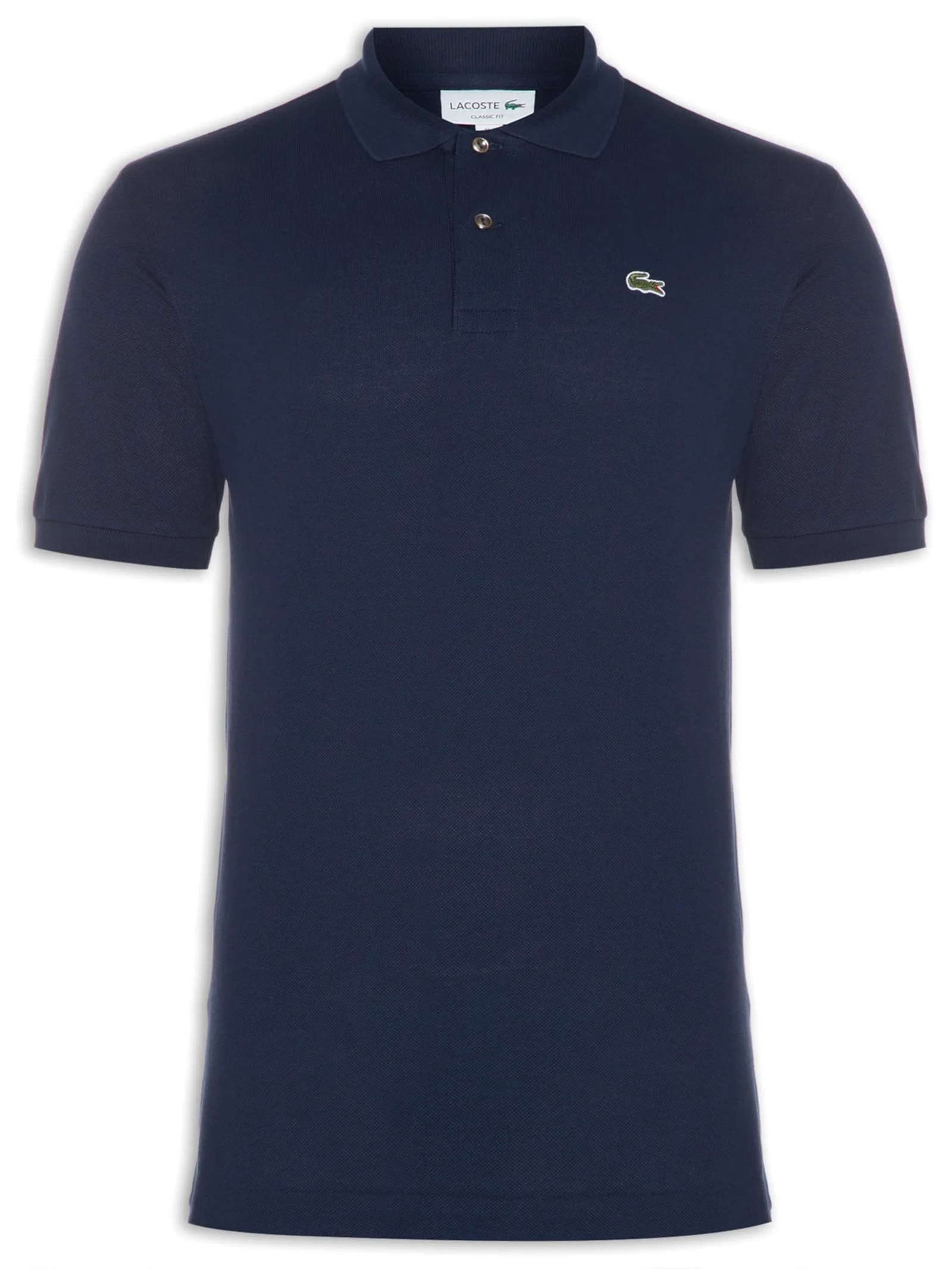 Polo Masculina Original Classic Fit L.12.12 Em Piquet De Algodão Azul Lacoste
