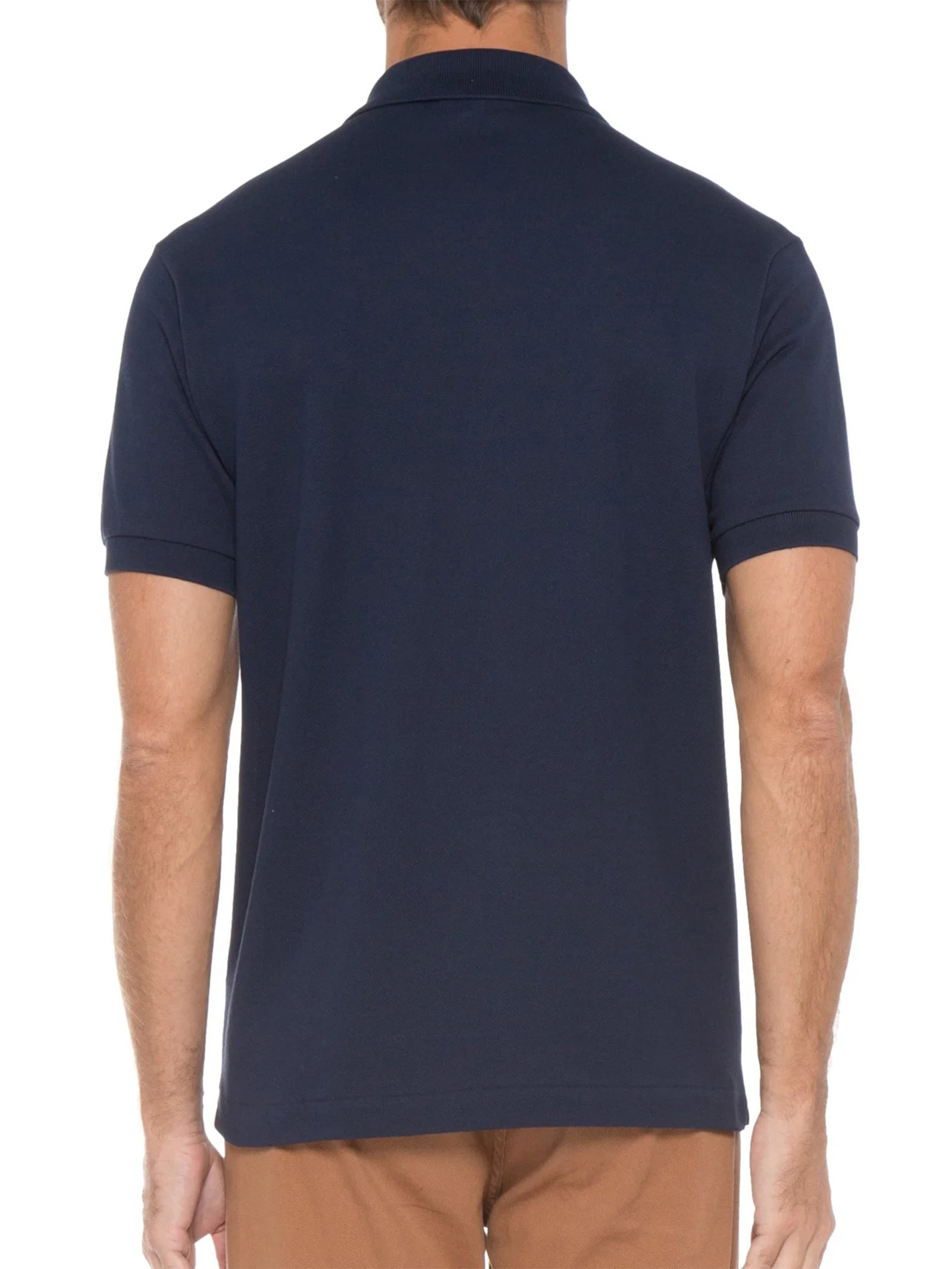 Polo Masculina Original Classic Fit L.12.12 Em Piquet De Algodão Azul Lacoste