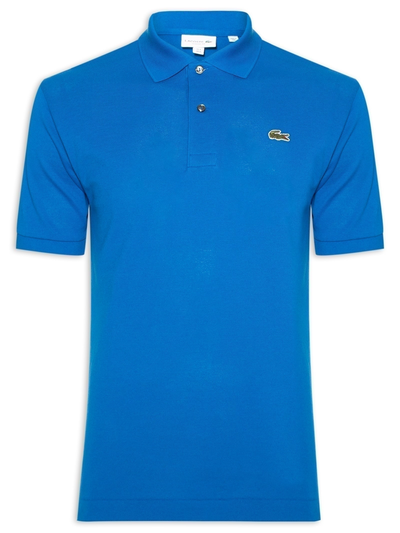  Polo Masculina Original Classic Fit L.12.12 Em Piquet De Algodão Azul Lacoste