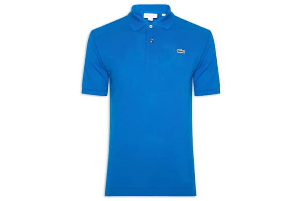 Polo Masculina Original Classic Fit L.12.12 Em Piquet De Algodão - Azul