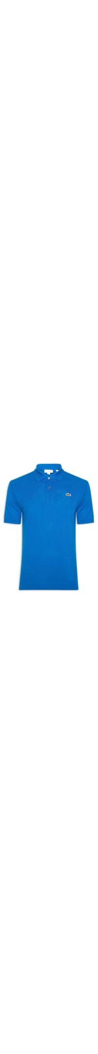 Polo Masculina Original Classic Fit L.12.12 Em Piquet De Algodão - Azul