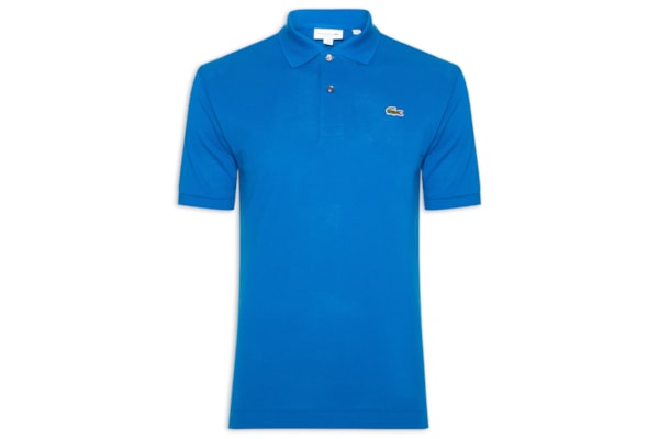  Polo Masculina Original Classic Fit L.12.12 Em Piquet De Algodão - Azul