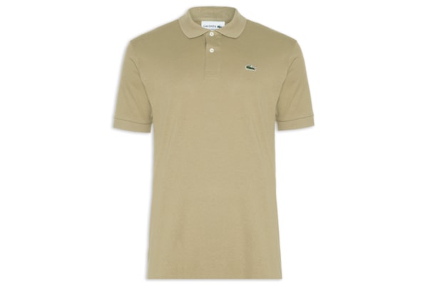 Polo Masculina Original Classic Fit L.12.12 Em Piquet De Algodão - Bege