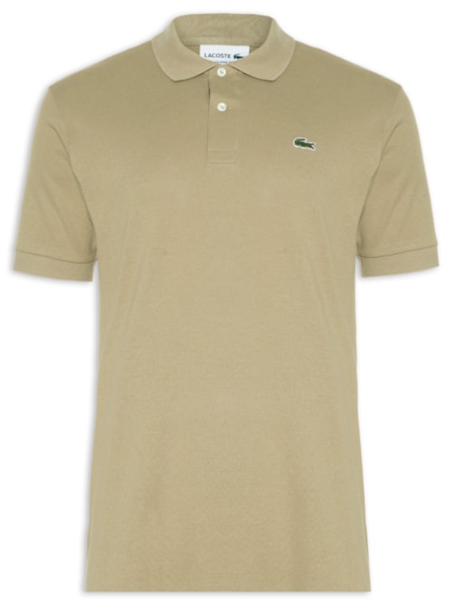 Polo Masculina Original Classic Fit L.12.12 Em Piquet De Algodão – Bege