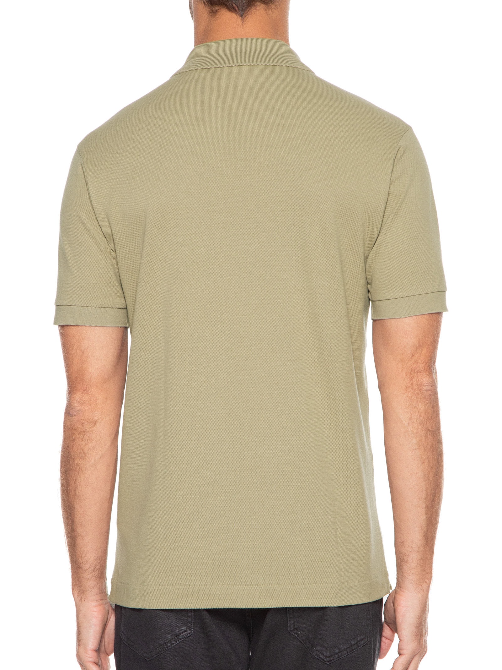 Polo Masculina Original Classic Fit L.12.12 Em Piquet De Algodão Bege Lacoste