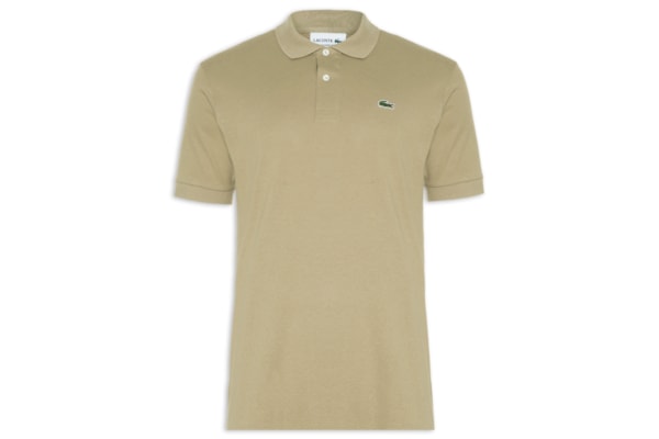 Polo Masculina Original Classic Fit L.12.12 Em Piquet De Algodão - Bege