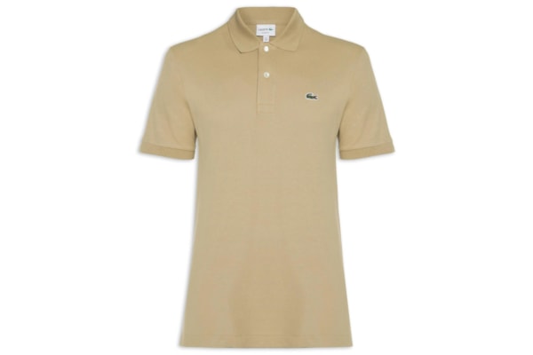 Polo Masculina Original Classic Fit L.12.12 Em Piquet De Algodão - Bege