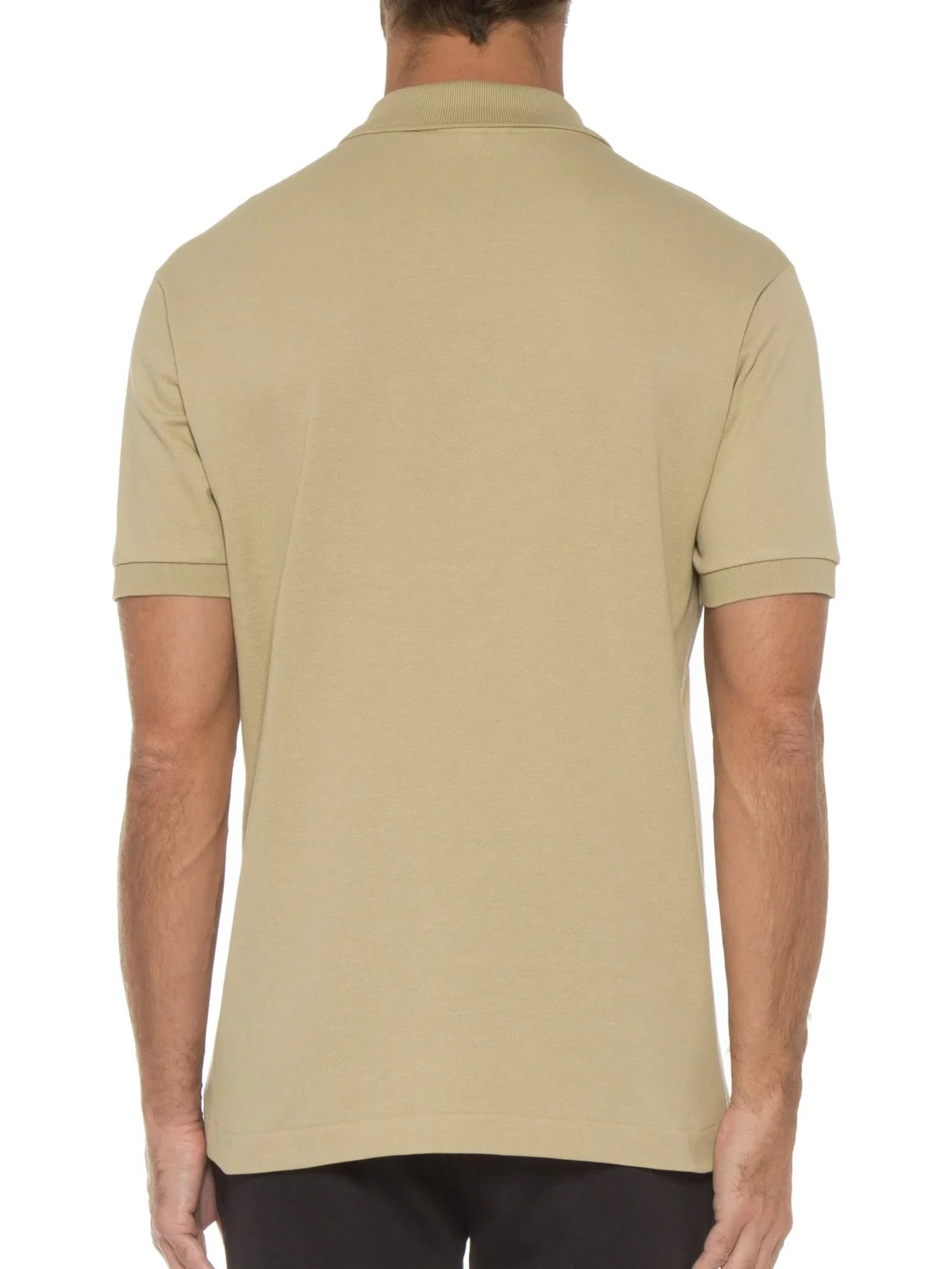 Polo Masculina Original Classic Fit L.12.12 Em Piquet De Algodão Bege Lacoste