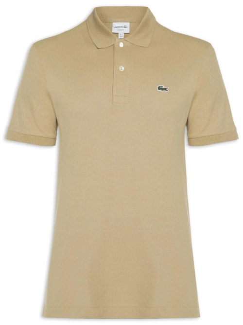 Polo Masculina Original Classic Fit L.12.12 Em Piquet De Algodão - Bege