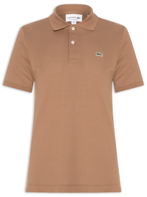 Polo Masculina Original Classic Fit L.12.12 Em Piquet De Algodão - Marrom