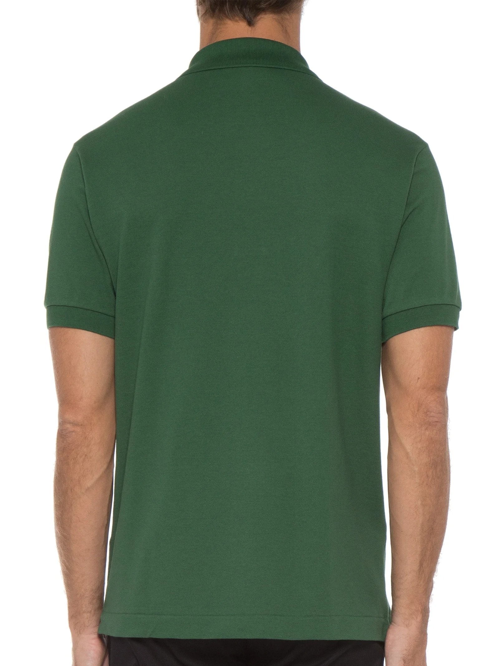 Polo Masculina Original Classic Fit L.12.12 Em Piquet De Algodão Verde Lacoste
