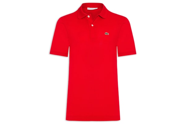 Polo Masculina Original Classic Fit L.12.12 Em Piquet De Algodão - Vermelho